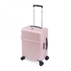 小型キャリーケース 容量37L 高さ53cm ファスナーキャリーケース 6000TPシリーズ アッシュコーラル