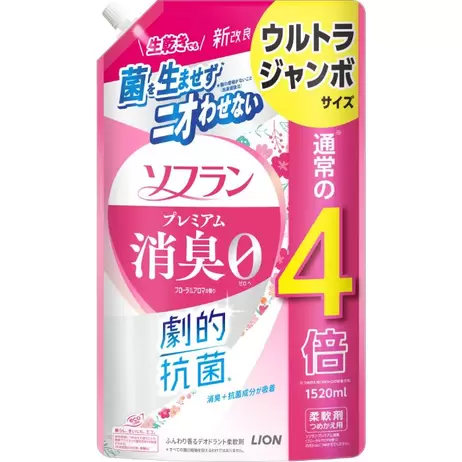 ライオン ソフランプレミアム消臭 フローラルアロマ詰替1520ml