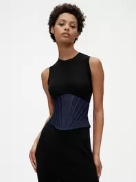 GapStudio デニム コルセットベルト