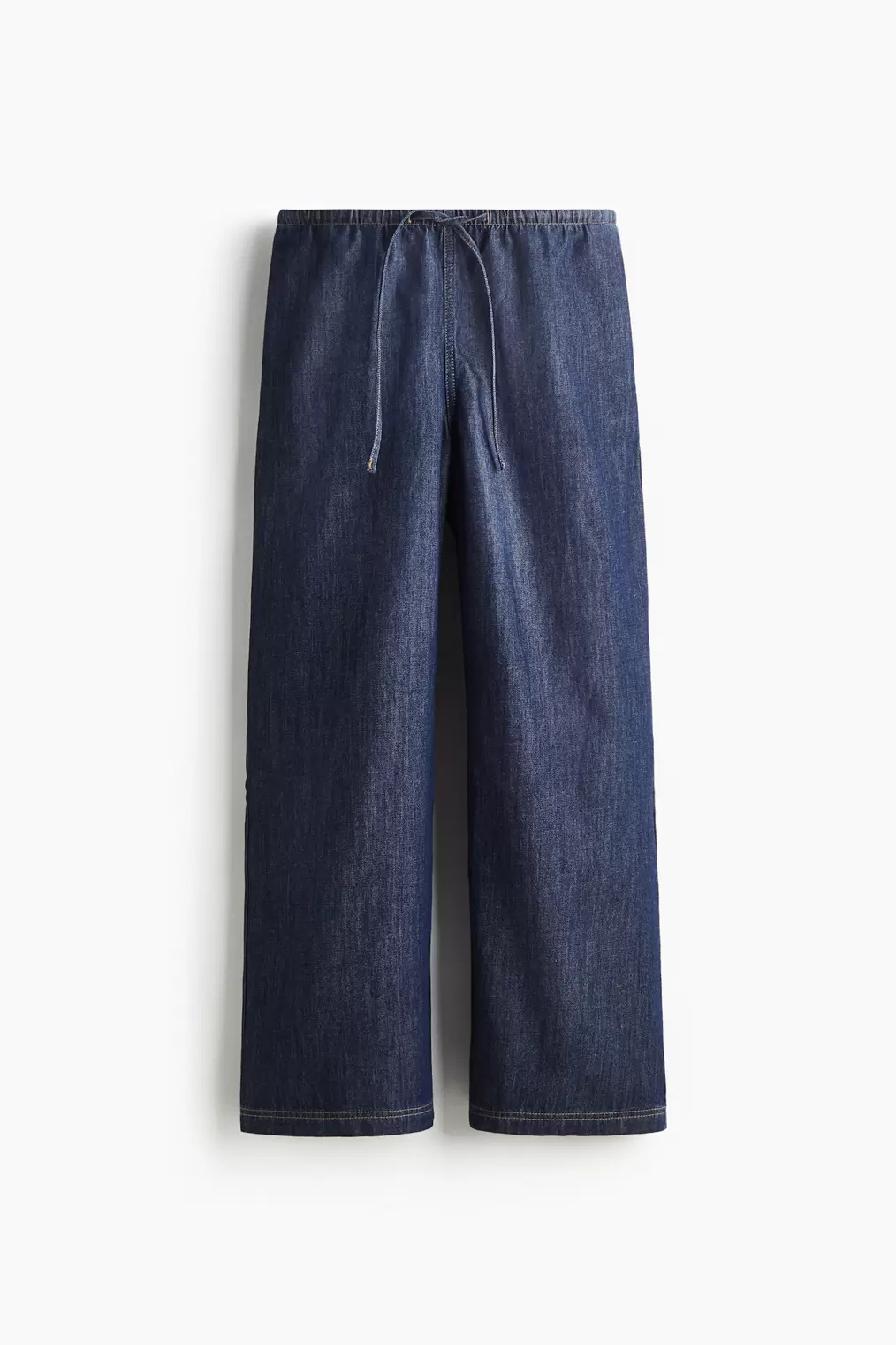 Denim Drawstring Pants