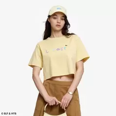 発泡プリントクロップド Tシャツ