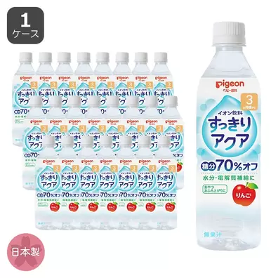 Pigeon）すっきりアクアりんご 500ml 24本入り（4本×6セット）（1ケース）