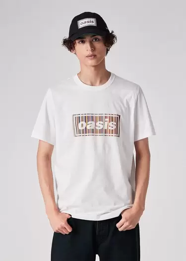 Paul Smith × Oasis シグネチャーストライプロゴ Tシャツ