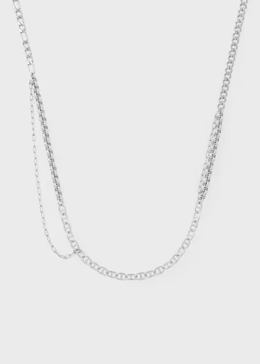 "Layered Mixed Chain" ネックレス
