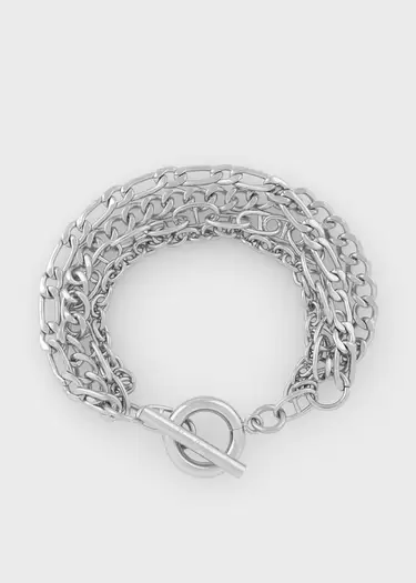 "Layered Mixed Chain" ブレスレット