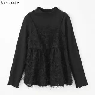 レディース　プルオーバー＋キャミソールセット（tenderly）