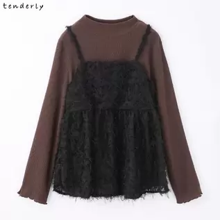 レディース　プルオーバー＋キャミソールセット（tenderly）