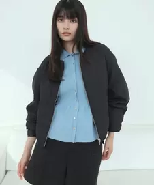 合皮パイピングアソートブルゾン