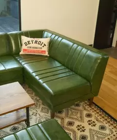 ［幅140cm］ソファカウチR/クラシックダイナーシリーズ【大型家具】