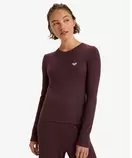 Roxy Fitness RISE & VIBE NEW RIB LS ウィメンズ フィットネス 長袖ニットTシャツ @autumn - RRF0