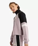 Roxy Fitness ESSENTIAL ENERGY BOXY HALF ZIP ウィメンズ フィットネス ハーフジップスウェット ラグランスリーブ ミニ裏毛 @autumn - WCF0
