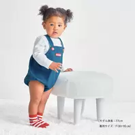 【WEB限定】ストレッチデニムニットロンパース【WebLimited】