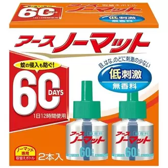 アースノーマット　60日用　とりかえ用　45ｍｌ×2本　無香料　×30個セット