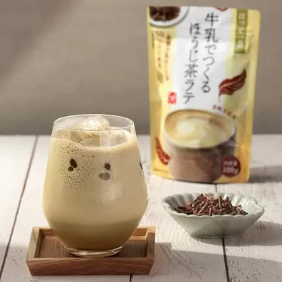 牛乳でつくるほうじ茶ラテ　100g