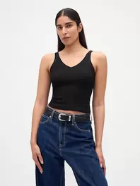リブニット タンクトップ