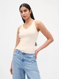 リブニット タンクトップ