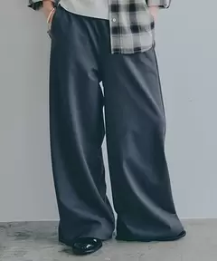 シルケットポンチワイドパンツ[プチ・トールサイズあり]