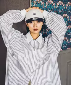 [MODE NORM CORE] 2WAYカラービッグロングシャツ