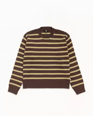 STRIPE KNIT CREW