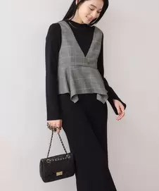 ビスチェセットニットワンピース