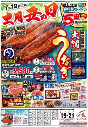 栗東市でのAコープ 鹿児島のカタログ | あなたのための私たちの最高の取引 | 2025-07-19T00:00:00.000Z - 2025-07-21T00:00:00.000Z