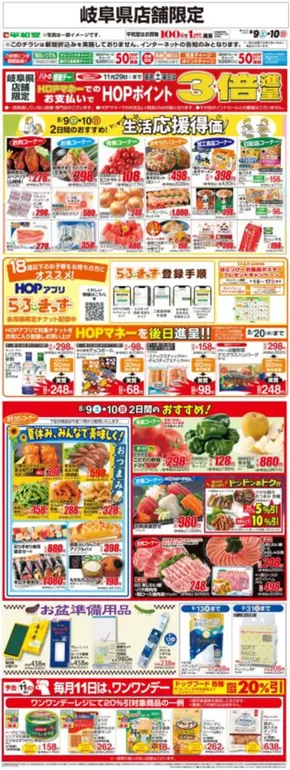 長浜市での平和堂のカタログ | すべての掘り出し物ハンターのためのトップオファー | 2025-08-08T00:00:00.000Z - 2025-08-10T00:00:00.000Z