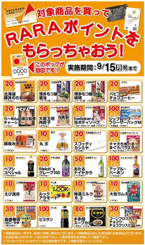 アークスのカタログ | 割引とプロモーション | 2025-08-15T00:00:00.000Z - 2025-09-15T00:00:00.000Z
