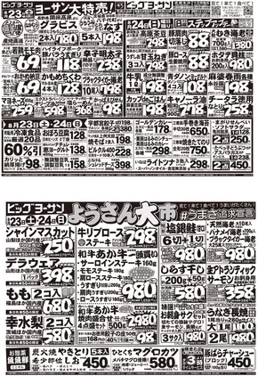 鹿沼市でのビッグヨーサンのカタログ | ビッグヨーサン チラシ | 2025-08-22T00:00:00.000Z - 2025-08-24T00:00:00.000Z