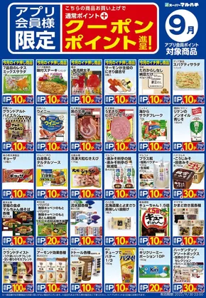 西宮市でのマルハチのカタログ | 9月アプリ限定クーポン | 2025-08-27T00:00:00.000Z - 2025-09-30T00:00:00.000Z