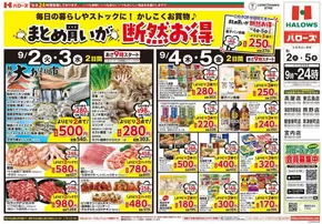 ハローズのカタログ | ハローズ チラシ | 2025-09-02T00:00:00.000Z - 2025-09-05T00:00:00.000Z