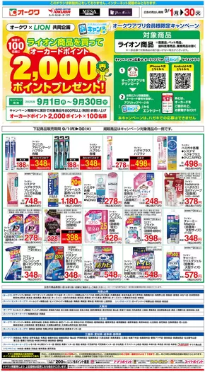 掛川市でのオークワのカタログ | 私たちの最高の掘り出し物 | 2025-08-31T00:00:00.000Z - 2025-09-30T00:00:00.000Z