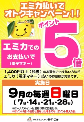吹田市でのエーコープみやざきのカタログ | すべてのお客様のためのトップディール | 2025-09-07T00:00:00.000Z - 2025-09-28T00:00:00.000Z