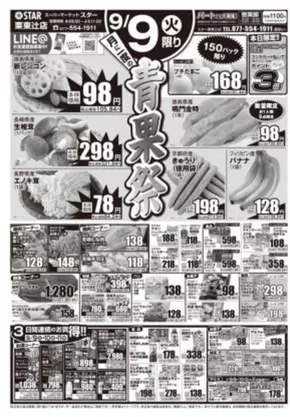 長岡市でのスターのカタログ | スター チラシ | 2025-09-08T00:00:00.000Z - 2025-09-11T00:00:00.000Z