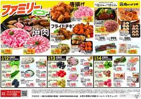 肉のハナマサのカタログ | 倹約家のためのトップオファー | 2025-09-12T00:00:00.000Z - 2025-09-17T00:00:00.000Z