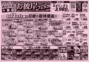 大田区でのスーパーみらべるのカタログ | 現在の掘り出し物とオファー | 2025-09-14T00:00:00.000Z - 2025-09-28T00:00:00.000Z