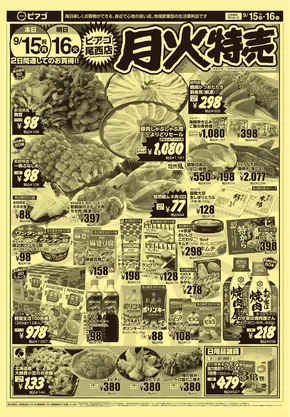 横浜市でのピアゴのカタログ | トップディールと割引 | 2025-09-14T00:00:00.000Z - 2025-09-16T00:00:00.000Z