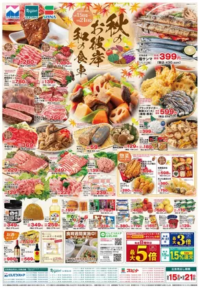 中間市でのスピナのカタログ | スピナ チラシ | 2025-09-15T00:00:00.000Z - 2025-09-21T00:00:00.000Z