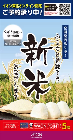 名取市でのイオンのカタログ | 排他的な掘り出し物 | 2025-09-15T00:00:00.000Z - 2025-09-30T00:00:00.000Z