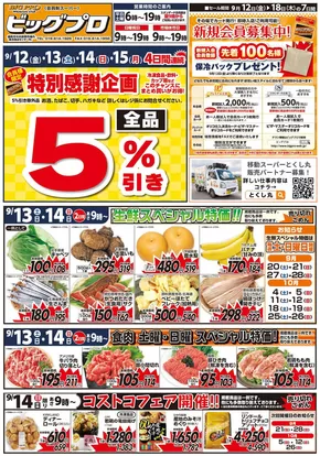 岩手郡でのベルジョイスのカタログ | ビッグプロ | 2025-09-11T00:00:00.000Z - 2025-09-18T00:00:00.000Z