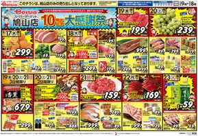 那須塩原市でのベイシアのカタログ | 9/17折込 ベイシアスーパーマーケット鳩山店10周年記念大感謝祭 | 2025-09-17T00:00:00.000Z - 2025-09-23T00:00:00.000Z