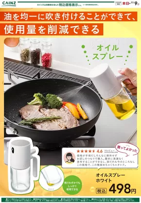 松山市でのカインズホームのカタログ | オイルスプレー | 2025-10-06T00:00:00.000Z - 2025-10-13T00:00:00.000Z
