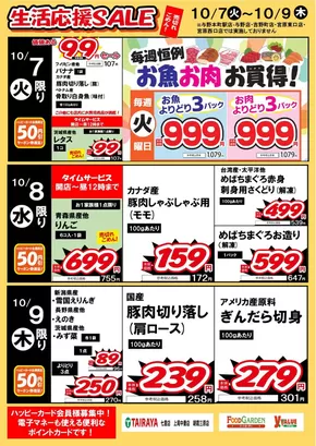 広島市でのたいらやのカタログ | 排他的な掘り出し物 | 2025-10-07T00:00:00.000Z - 2025-10-21T00:00:00.000Z