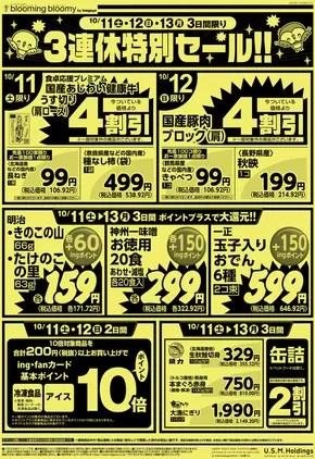 日の出町でのいなげやのカタログ | 私たちのお客様のための排他的な取引 | 2025-10-11T00:00:00.000Z - 2025-10-14T00:00:00.000Z
