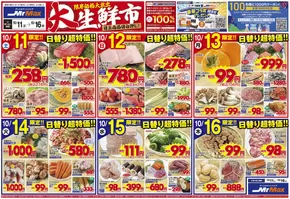 さいたま市でのミスターマックスのカタログ | 限界価格大放出 大生鮮市（10/11～10/16） | 2025-10-11T00:00:00.000Z - 2025-10-16T00:00:00.000Z