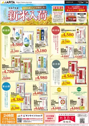 アピタのカタログ | アピタ チラシ | 2025-10-22T00:00:00.000Z - 2025-11-03T00:00:00.000Z