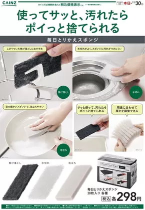 阪南市でのカインズホームのカタログ | 毎日とりかえスポンジ | 2025-10-29T00:00:00.000Z - 2025-11-05T00:00:00.000Z