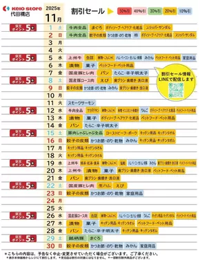 調布市での京王ストアのカタログ | 割引とプロモーション | 2025-11-01T00:00:00.000Z - 2025-11-30T00:00:00.000Z