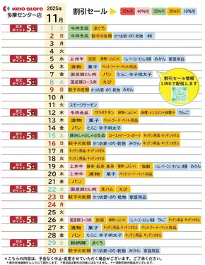 調布市での京王ストアのカタログ | 倹約家のためのトップオファー | 2025-11-01T00:00:00.000Z - 2025-11-30T00:00:00.000Z