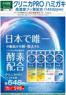 名古屋市でのカインズホームのカタログ | デ）クリニカPROハミガキ | 2025-10-31T00:00:00.000Z - 2025-11-30T00:00:00.000Z