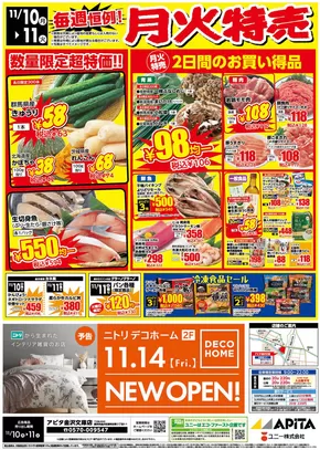 横浜市でのアピタのカタログ | 掘り出し物ハンターのためのオファー | 2025-11-05T00:00:00.000Z - 2025-11-11T00:00:00.000Z